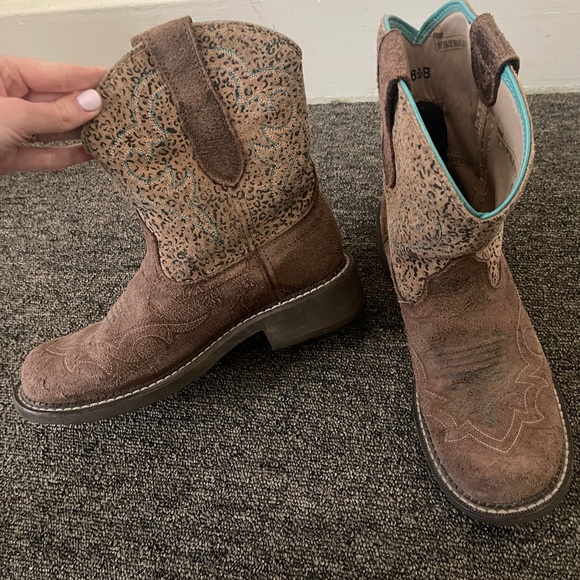 Ariat Woman’s Fatbaby Heritage Harmony Western Cowboy Boots 8 1/2 B rodeo - Picture 4 of 9